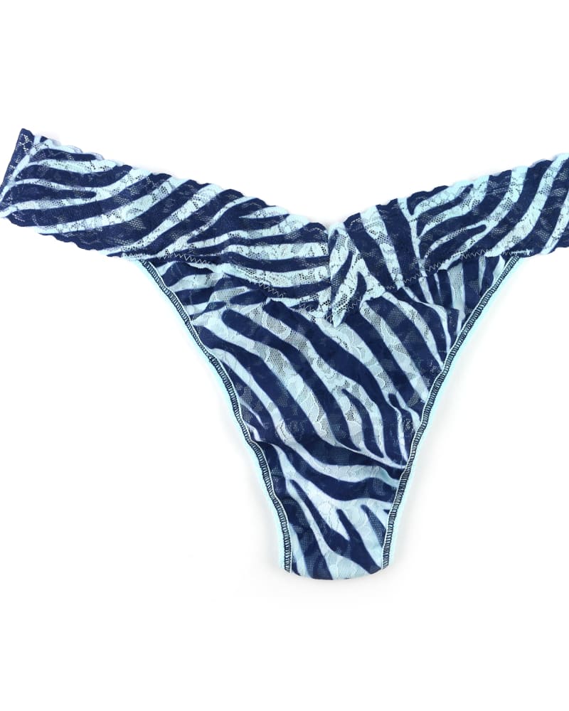 Front of a size one-size-fits-all SIGNATURE LACE PLUS THONG in SFRI-SAFARI by Hanky Panky. | dia_product_style_image_id:272648